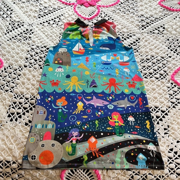 2014 Japan LA for Crowded Teeth underwater cosmos print dress size XS - Picture 10 of 16